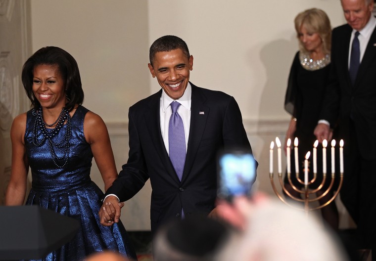 Image: President Obama Speaks At Hanukkah Reception